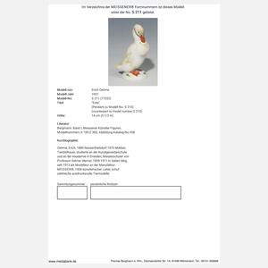 Meissen, Paar Tier-Figuren "Erpel und Ente"