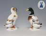 Meissen, Paar Tier-Figuren "Erpel und Ente"