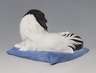 Meissen, Jugendstil-Tierfigur "Japan Chin auf Kissen"