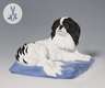 Meissen, Jugendstil-Tierfigur "Japan Chin auf Kissen"