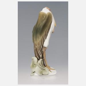 Meissen, Jugendstil-Tierfigur "Marabu"
