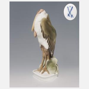 Meissen, Jugendstil-Tierfigur "Marabu"