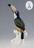Meissen, Jugendstil-Tierfigur "Pfefferfresser auf Stamm"