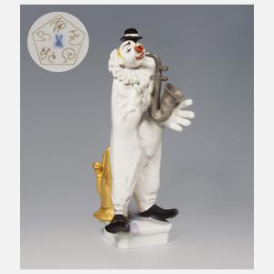 Meissen, "Clown mit Saxophon" mit Sonder-Signet