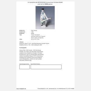 Meissen, "Clown mit Gitarre" mit Sonder-Signet