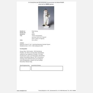 Meissen, "Clown mit Saxophon"