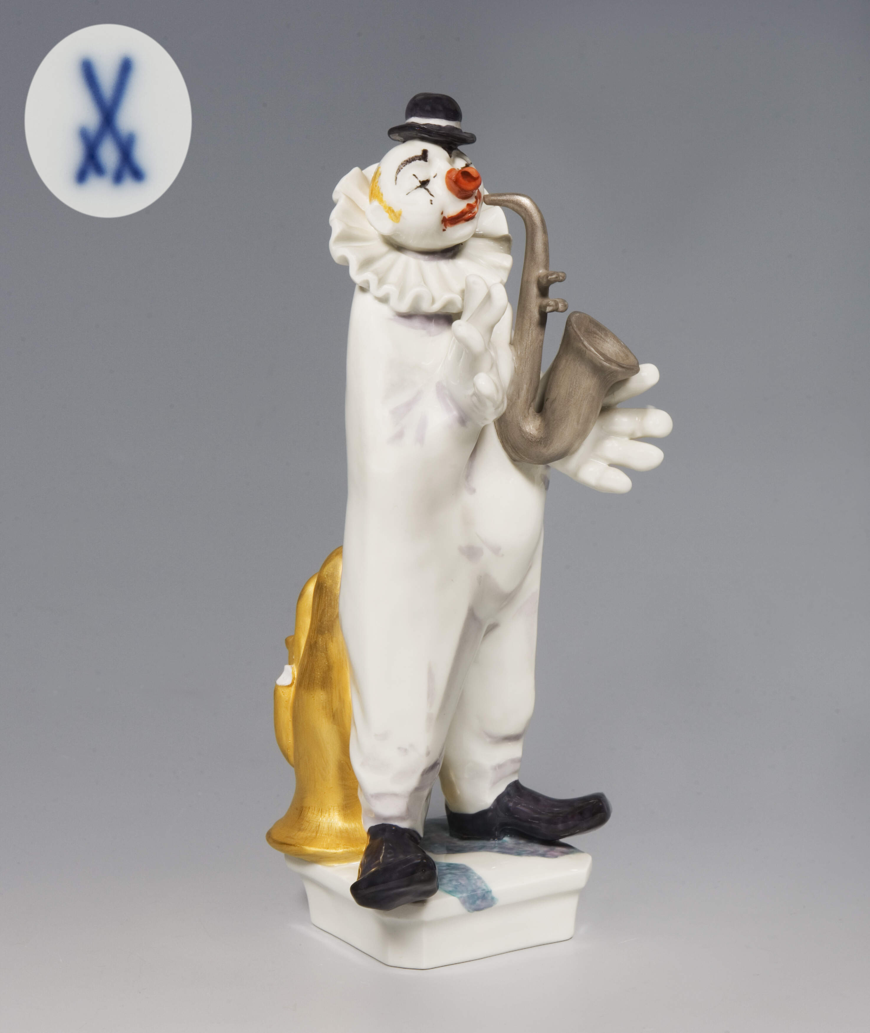 Meissen, "Clown mit Saxophon"