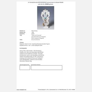 Meissen, "Clown mit Trommel" mit Sonder-Signet