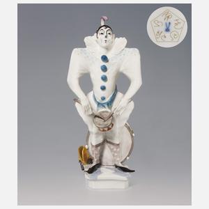 Meissen, "Clown mit Trommel" mit Sonder-Signet