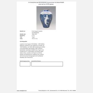 Meissen, seltene pâte-sur-pâte-Vase