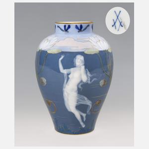 Meissen, seltene pâte-sur-pâte-Vase