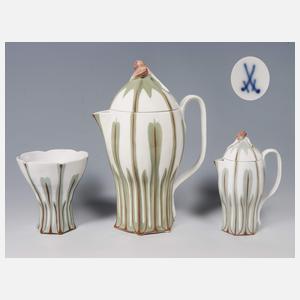 Meissen, 3-teiliges Jugendstil-Service