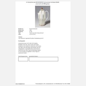 Meissen, 3 Jugendstil-Serviceteile