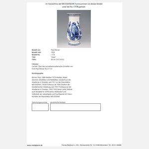 Meissen, große Art déco-Vase