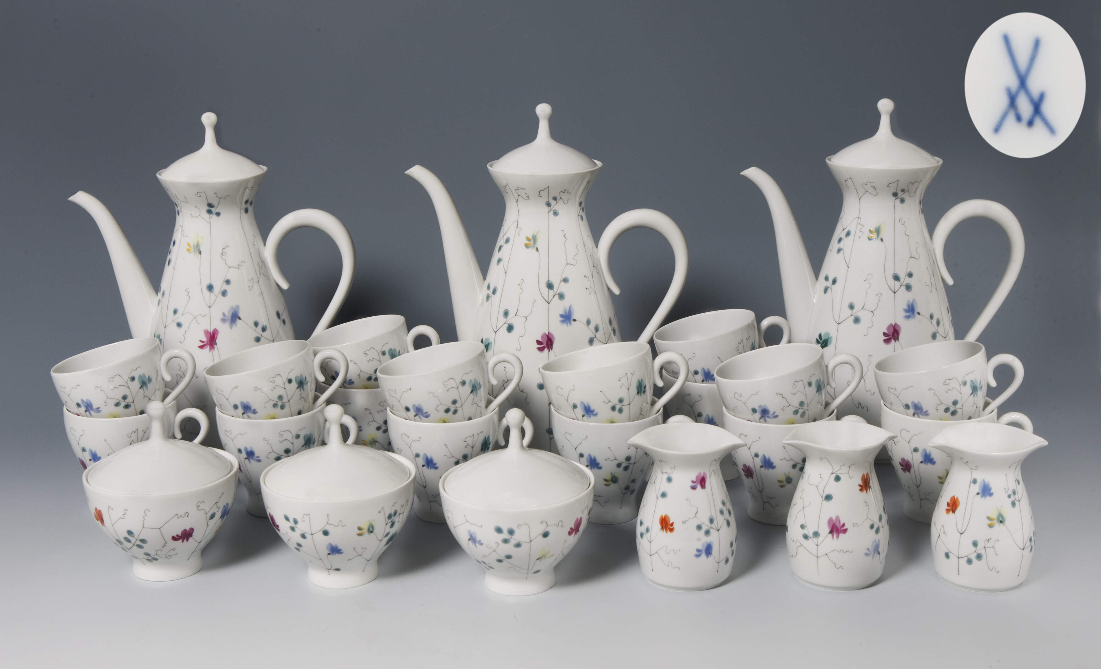 Meissen, 25-teiliges Kaffeeservice
