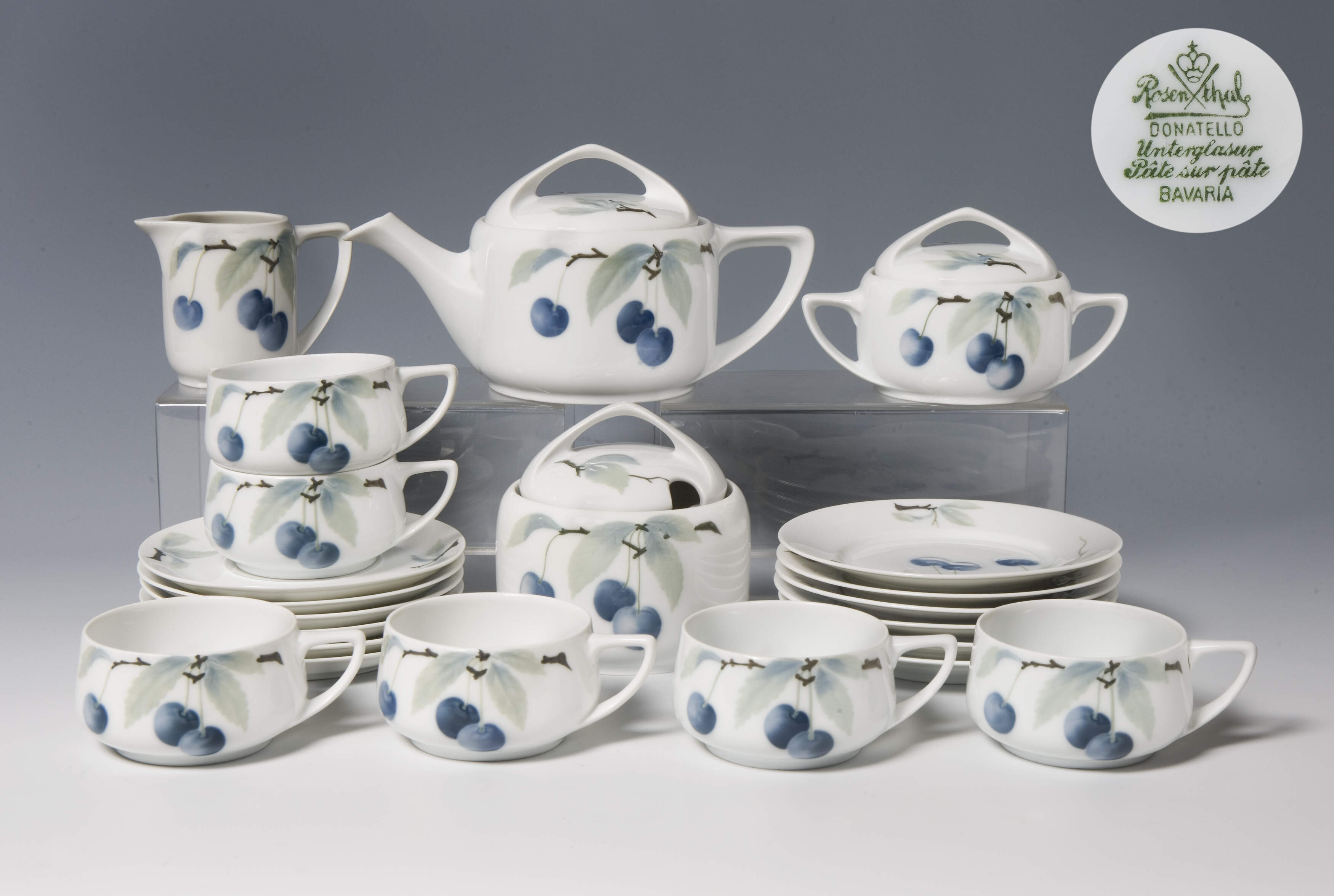 Rosenthal, 22-teiliges Jugendstil-Teeservice