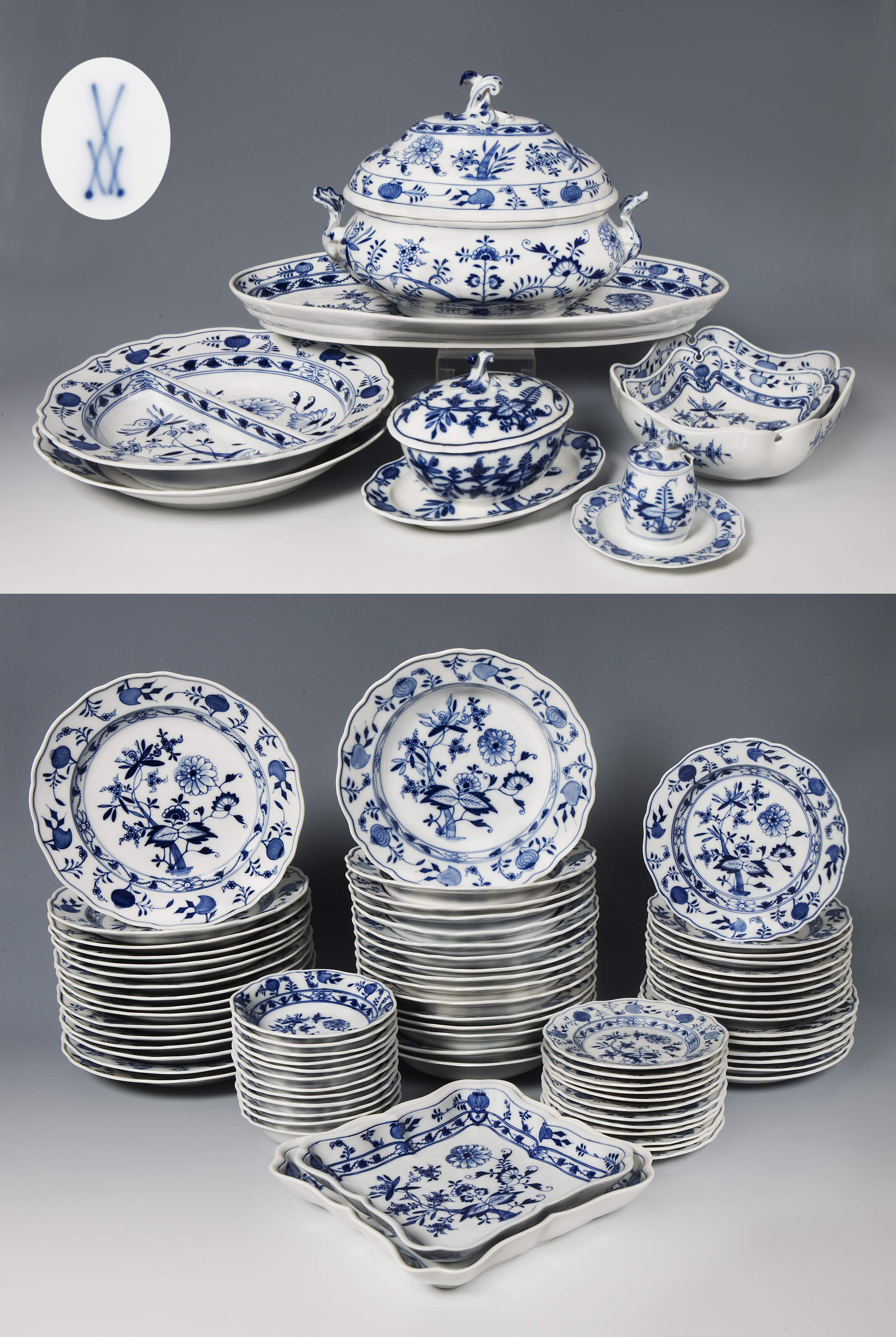Meissen, 82-teiliges Speiseservice