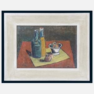 Kaiser, Hans "Stillleben mit Obst und Flaschen"