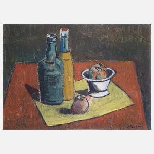 Kaiser, Hans "Stillleben mit Obst und Flaschen"