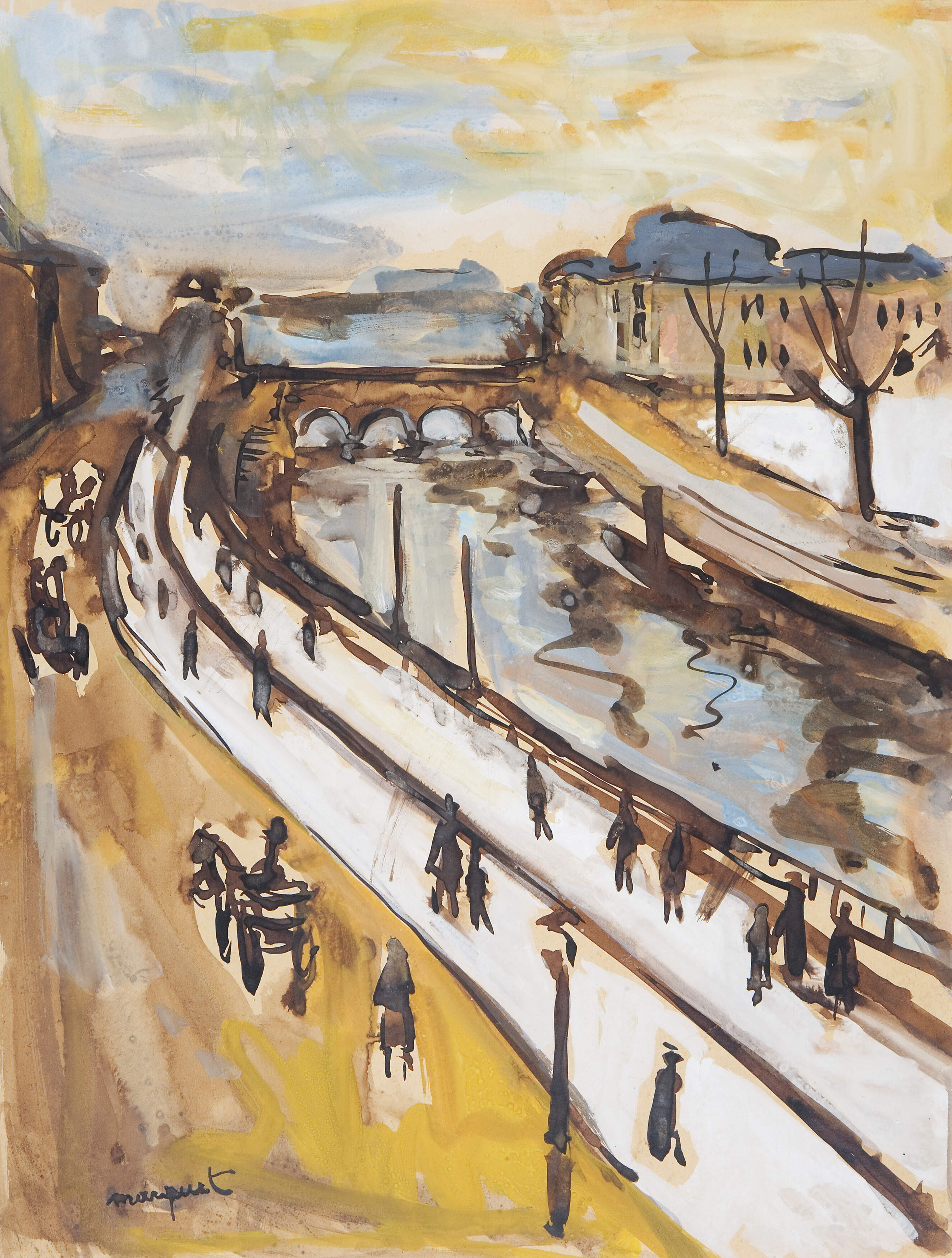 Marquet, Albert "Pont Saint Michel und Quai des Grands Augustins"