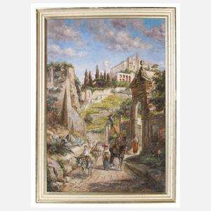 Effenberger, Hermann "Blick auf einen Hügel in Rom"