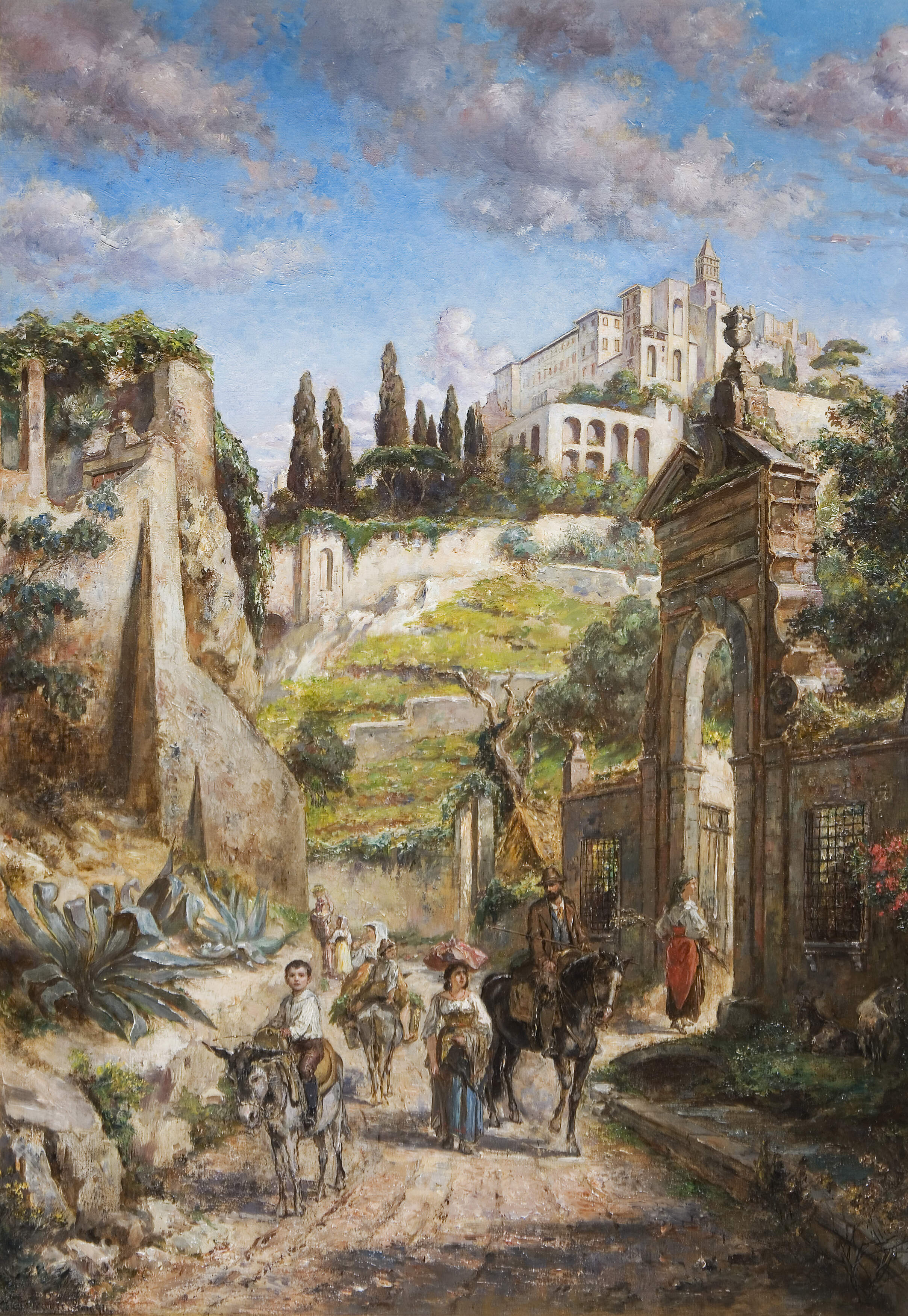 Effenberger, Hermann "Blick auf einen Hügel in Rom"