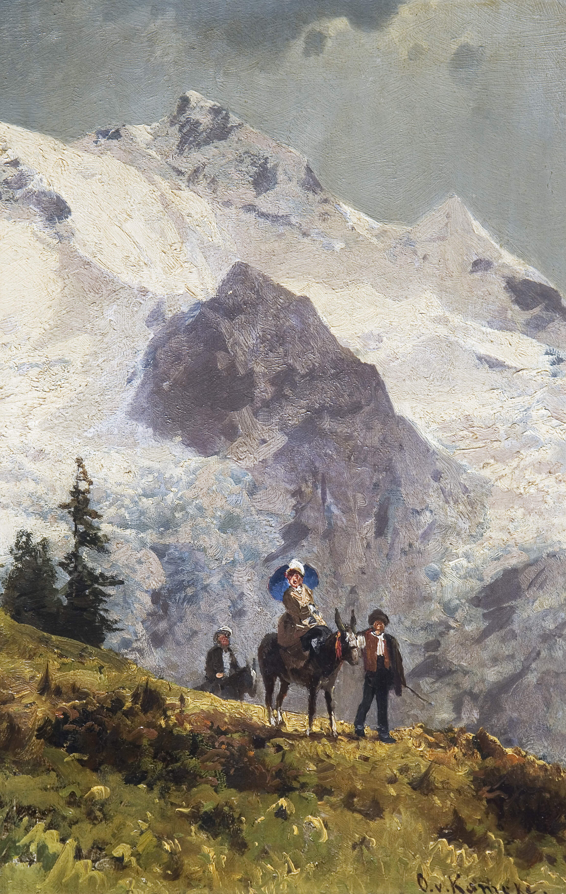 Kameke, Otto von "Jungfrau in den Berner Alpen"