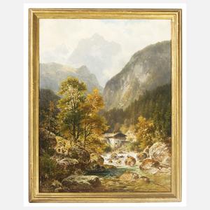 Sckell, Ludwig "Wassermühle am Gebirgsbach"