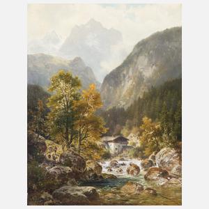 Sckell, Ludwig "Wassermühle am Gebirgsbach"