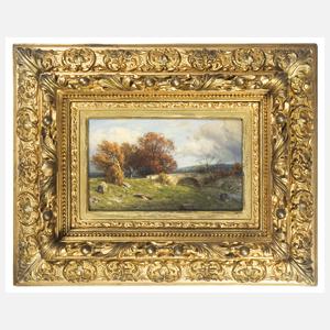 Splitgerber, August "Bogenbrücke in romantischer Landschaft"