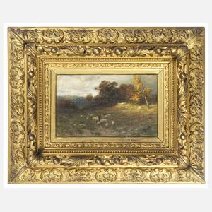 Splitgerber, August "Schafherde in romantischer Landschaft"
