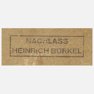 Bürkel, Heinrich Nachlass "Belebter Bauernhof mit Brunnen"