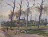 Hager, Marie "Dorfstraße mit Federvieh"