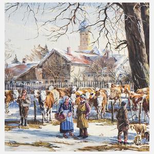 Fritzsching, Alfred "Viehmarkt im Vorfrühling"