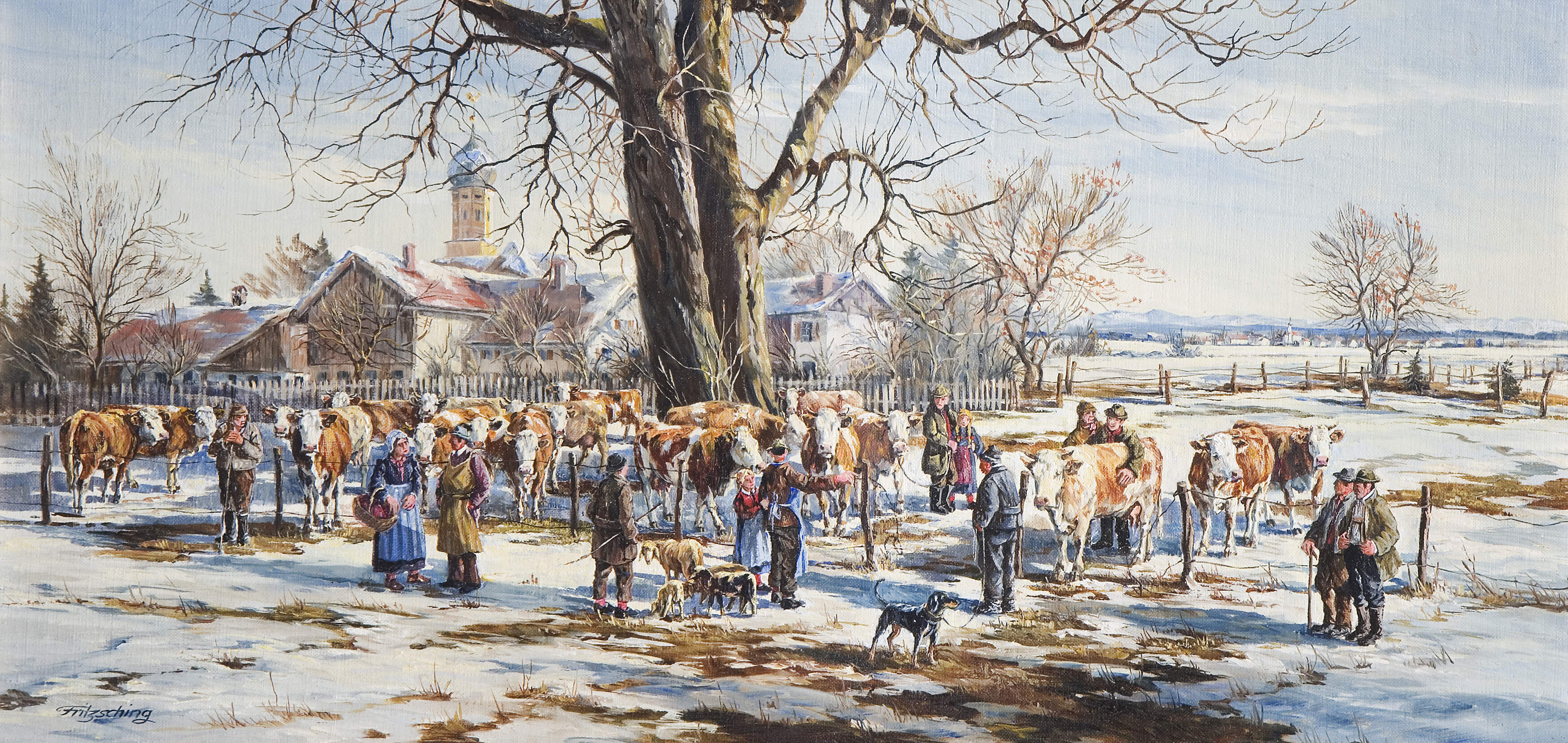 Fritzsching, Alfred "Viehmarkt im Vorfrühling"
