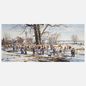 Fritzsching, Alfred "Viehmarkt im Vorfrühling"