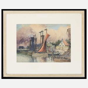 Staschus, Daniel "Fischerboote in Nidden"
