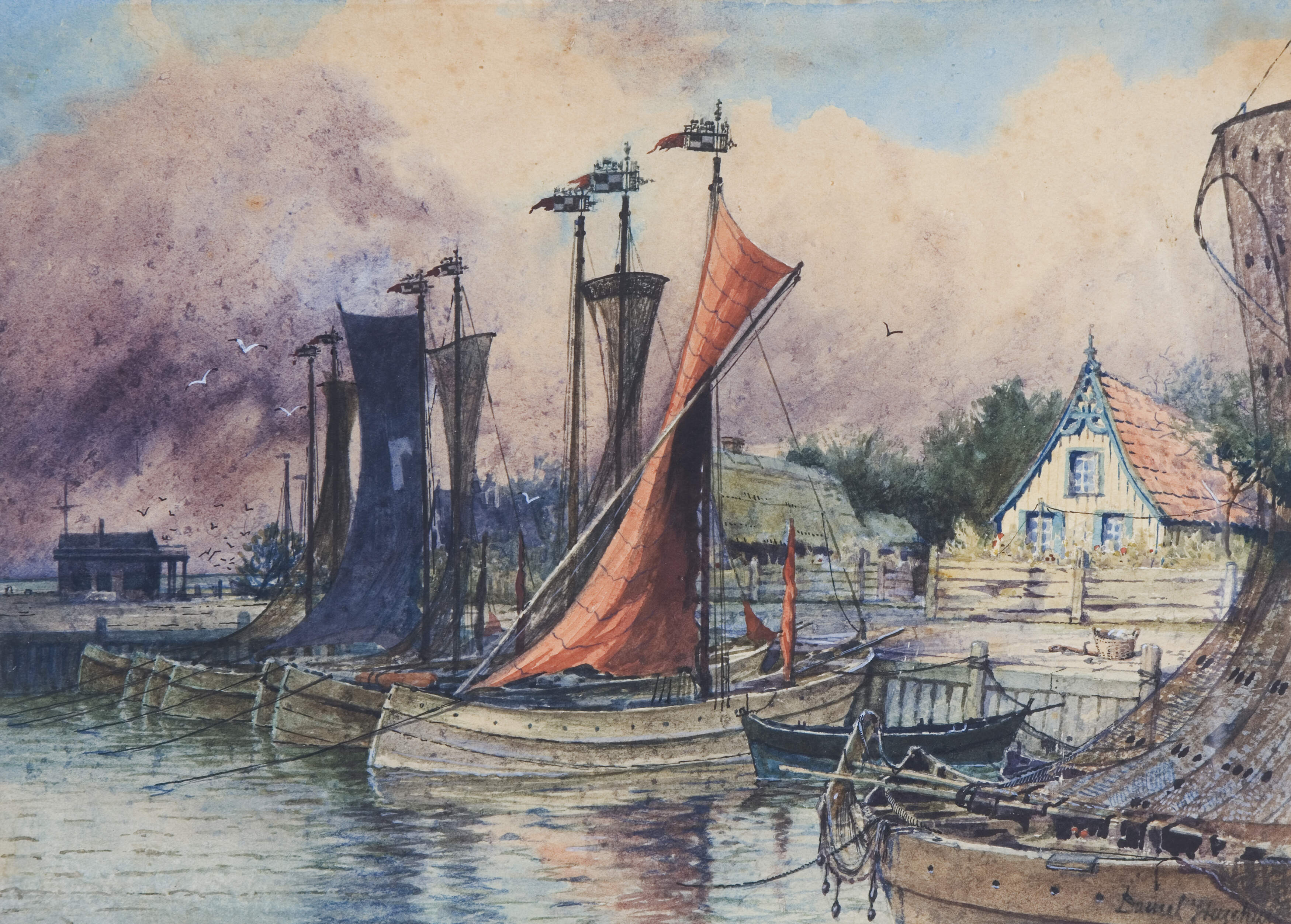 Staschus, Daniel "Fischerboote in Nidden"