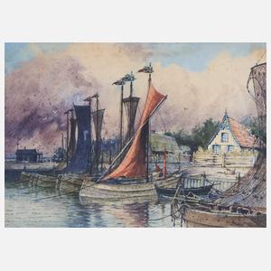 Staschus, Daniel "Fischerboote in Nidden"