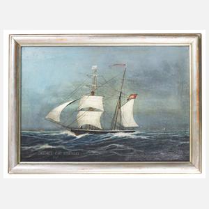 Kapitänsbild "Constance, Kapitän H. Bartmann 1867"