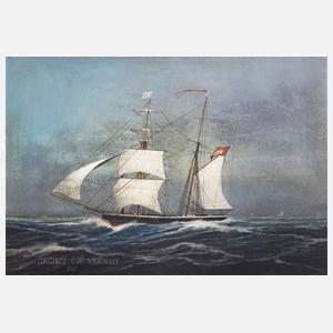 Kapitänsbild "Constance, Kapitän H. Bartmann 1867"