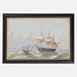 Marinemaler 20. Jahrhundert "Segelschiff auf See"