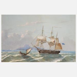 Marinemaler 20. Jahrhundert "Segelschiff auf See"