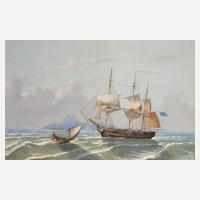 Marinemaler 20. Jahrhundert "Segelschiff auf See"111