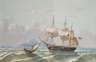 Marinemaler 20. Jahrhundert "Segelschiff auf See"