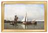 Huth, Julius "Boote im niederländischen Hafen Harlingen"