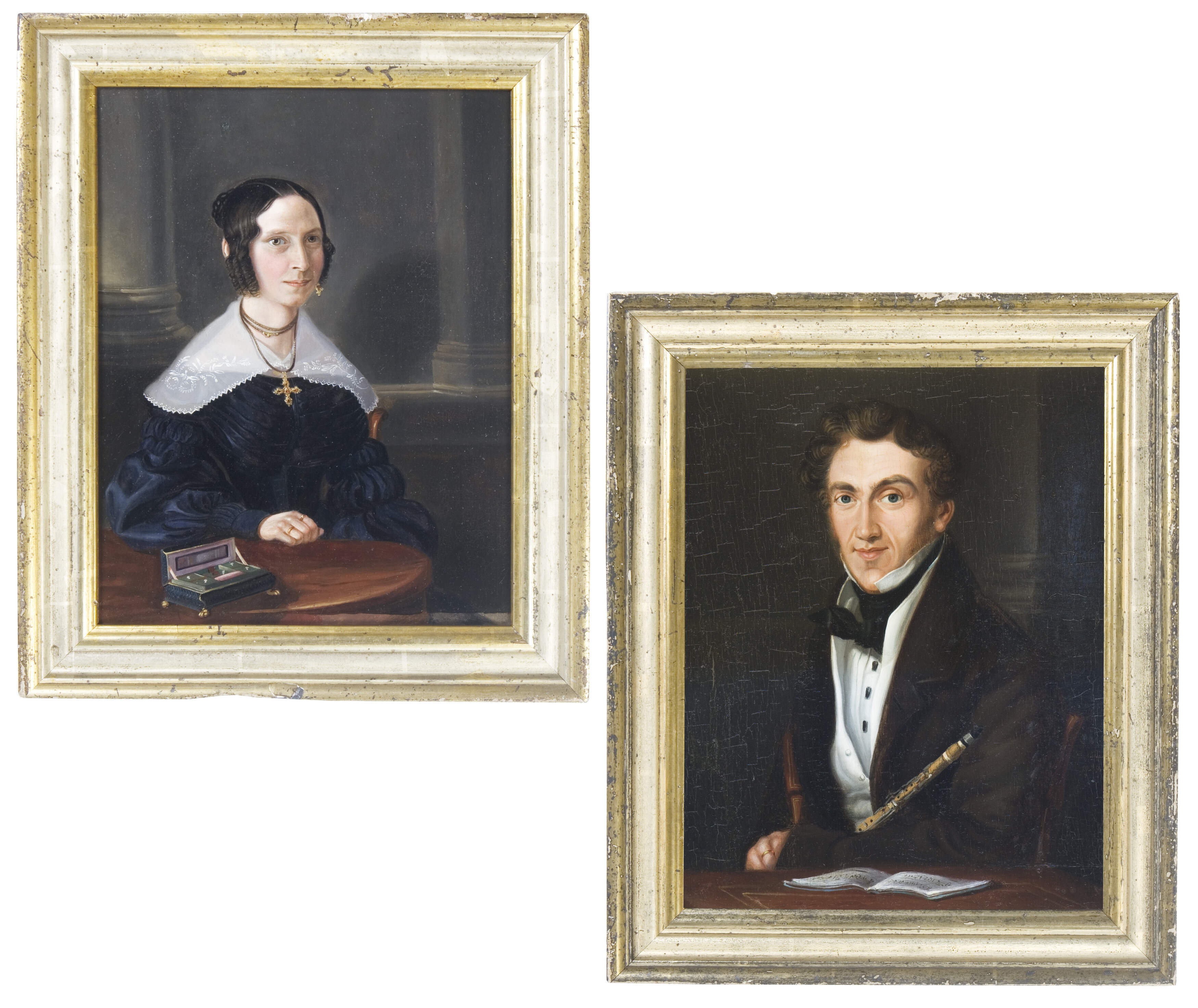 Bildnismaler um 1840 "Pendants Bremer Porträts"