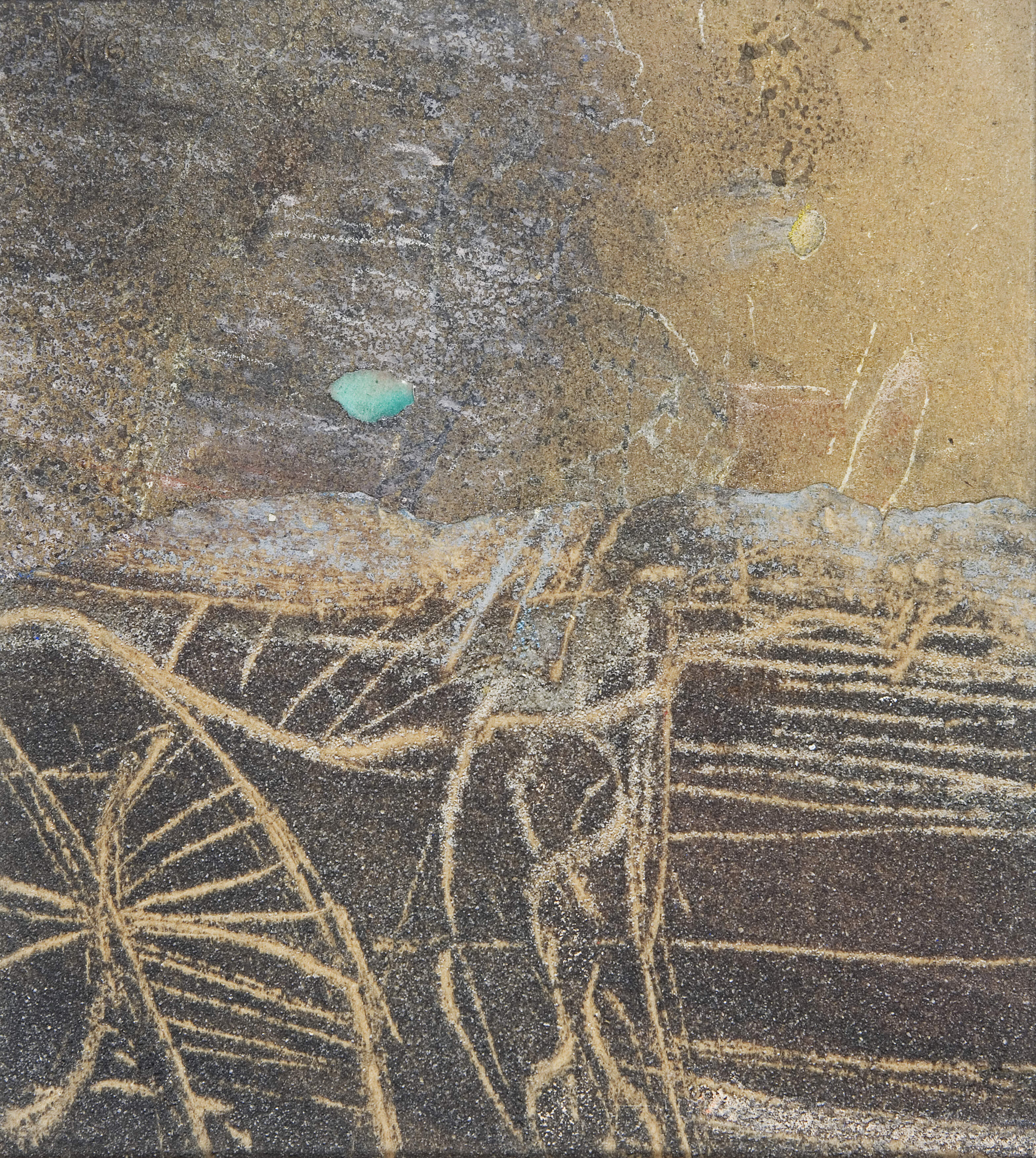 Müller, Wilhelm "Grüner Punkt in Landschaft"