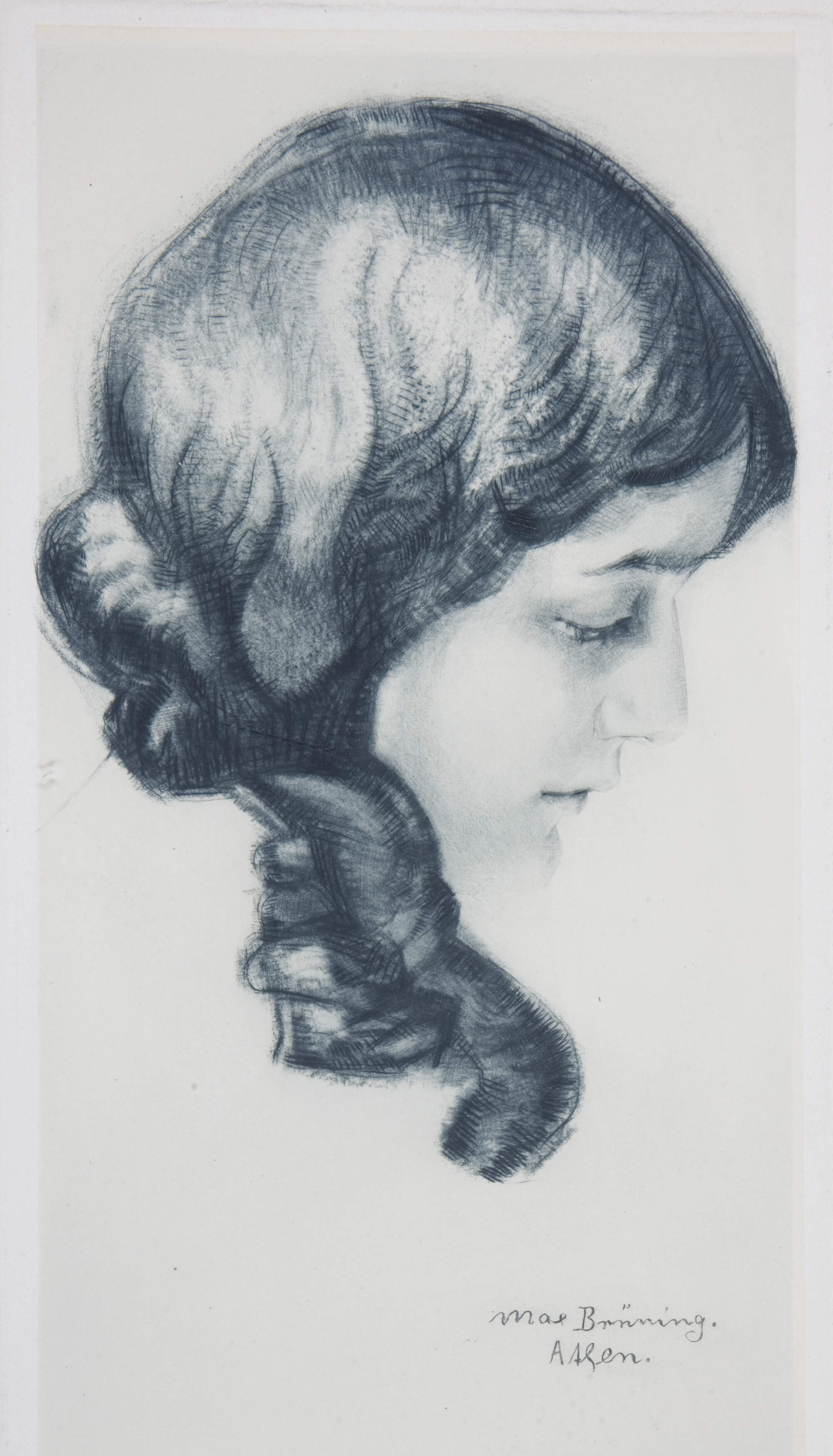 Brünning, Max "Mädchen mit Zopf"