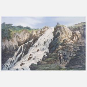 2 Chromolithographien "Das Riesengebirge"